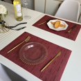thumbnail image 4 of 1 Set Insulation Pads Anti-scald Wear-resistant Anti-scratch Polyester Home Hotel Restaurant Dining Table Mat Kit Household Supplies, 4 of 8