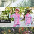 thumbnail image 4 of Oudiya Girls Tie Dye Sweatsuit Casual Pullover Long Sleeve Hooded Sweatshirt Pants 2 Piece Set Fall Winter Outfits, 5-14 Years, 4 of 7