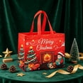 thumbnail image 5 of 2 Pack Extra Large Christmas Gift Bags, Non-Woven Tote Bags with Handles, Reusable Holiday Shopping and Gift Packaging Bags, Hot Pink, 5 of 7