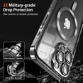 thumbnail image 3 of KOMI Magnetic Case for iPhone 15 Pro Max Case with Full Camera Lens Protector [Strong N56 Magnets] [Compatible with Magsafe] Clear Stylish Case for iPhone 15 ProMax Phone Case, Natural Titanium, 3 of 5