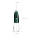 thumbnail image 3 of Jumpingount Irrigador de inalámbrico Pantalla digital giratoria 350ml Flosser de agua Herramienta de limpieza de de viaje cuidado de los oídos Verde, 3 of 6