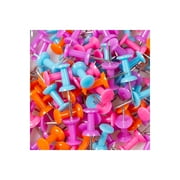 JAM Paper Colorful Push Pins, Assorted Color Jar, 150 per Pack