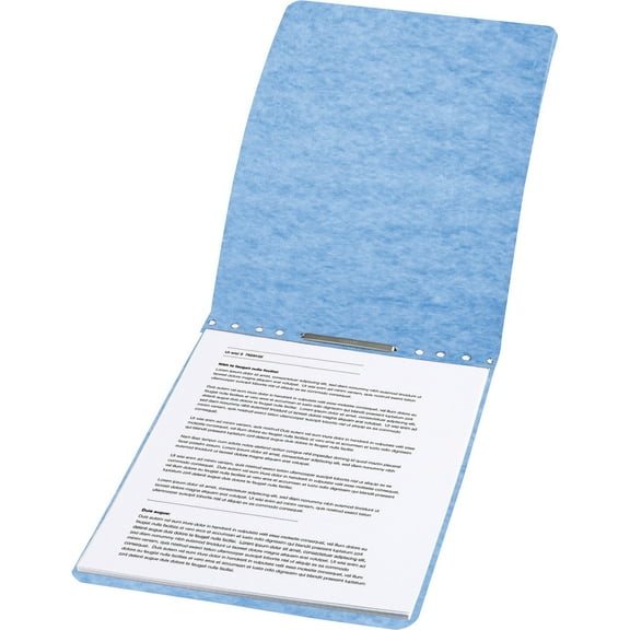 ACCO Presstex Report Cover, Prong Clip, Letter, 2" Capacity, Light Blue
