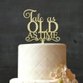 thumbnail image 2 of "Tale As Old As Time" Romantic Wedding Cake Topper Personalized Rustic Wooden Cake Topper Cake Decoration 5"-6" Inches Wide, 2 of 3