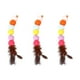thumbnail image 1 of 3 uds varita para gato juguete suplemento cabeza de repuesto juguete interactivo para gato bola de pelo y pluma, 1 of 5