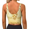 thumbnail image 3 of Naloa Bunch of Grapes Sports Bras for Women, High Support Bra with Removable Pads, Comfortable - Medium, 3 of 9