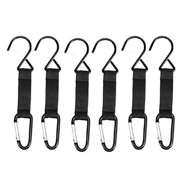 6 Pcs Crochets de Clôture pour Sac de Baseball, Crochets avec Boucles de Sécurité en Nylon Crochets de Clôture pour Sports Extérieurs Baseball, Softball