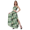 thumbnail image 3 of Bimba 2 Pcs Robe de Plage Aguichant pour Femmes Imprimée Smockée Crop Top & Longue Jupe Ensemble, 3 of 7