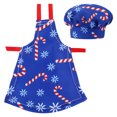thumbnail image 1 of Delantal con estampado de muñeca para niña, sombrero de Chef, estilo navideño, Barbis de 11,5 pulgadas y 30Cm, accesorios de ropa de muñeca elfo, regalo de juguete, 1 of 5