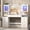 White, variant on ChVans 62'' Large Vanity Desk with Tempered Glass Top, 60000-color LED Lights, Charging Station, White Makeup Vanity with 3 Lights Mode LED Mirror, 9 Drawers, 2 RGB cabinets for Women, Girls Gift