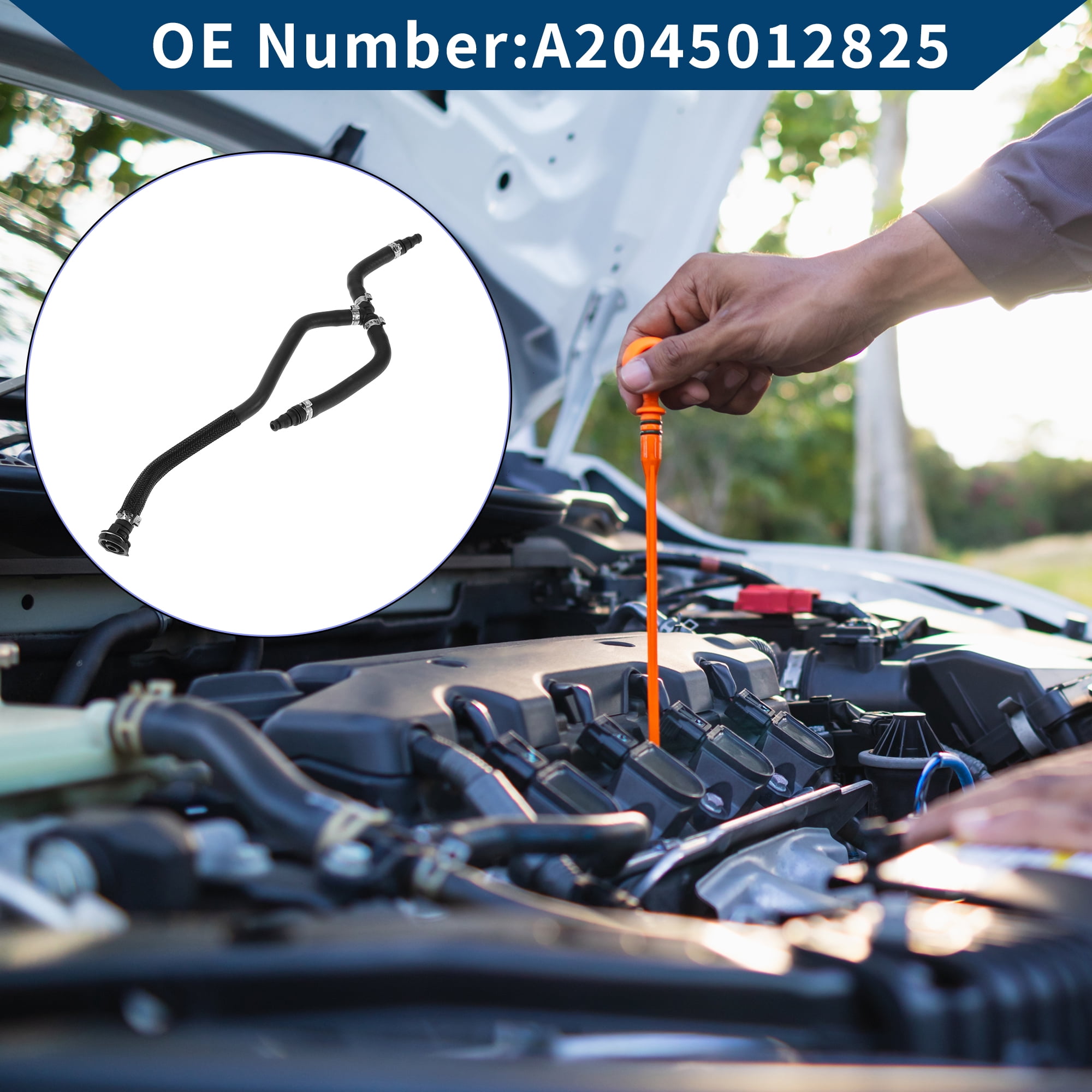 Unique Bargains Radiator Hose for Mercedes-Benz C-Class C180 2013-2024 Engine Vent Pipe