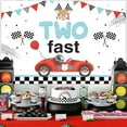 thumbnail image 3 of Two Fast Birthday Decoration Vintage for Boy Blue Red Balloon Kit Backdrop  for 2nd Birthday Decorations Race Car Birthday Supplies, 3 of 6