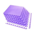thumbnail image 2 of FlooringInc Eco Soft+ Interlocking Foam Flooring Mats with Removable Edges, 2'x2' Tiles, Purple, 9 pack, 36 sqft, 2 of 6