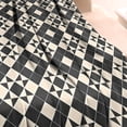 thumbnail image 3 of Black Beige Checkerboard Checkered Pattern Blanket,Comfortable Soft Lamb Wool Throw Blanket,All Season,Warm Lightweight Blankets for Sofa Bed Couch Living Room Chair,60"x80", 3 of 4