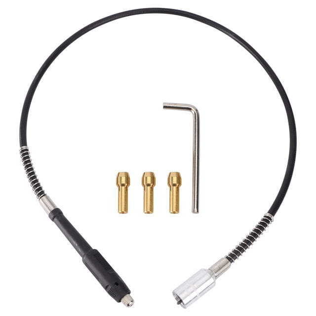 BESTYASH 1Set Black Flexible Shaft for Rotary Tool with 360 Degree Bending and Solid Plastic Handle