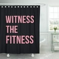 thumbnail image 1 of ABPHQTO Inspirational Workout Witness The Fitness Pink Inspiring Gym Gear Cortina de ducha 160x180 cm, 1 of 1