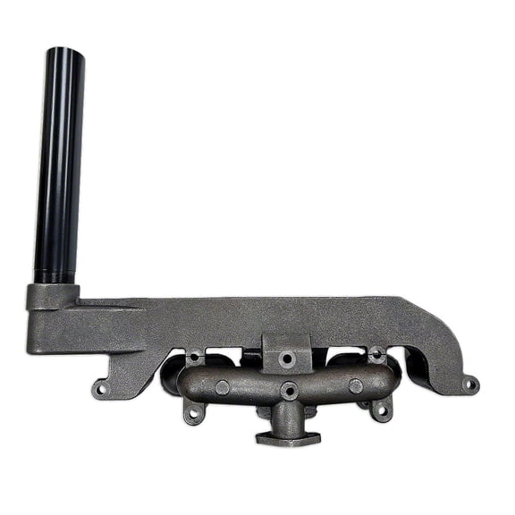 Manifold w/ 13" Exhaust Pipe (For vertical exhaust) Fits John Deere Tractor AT12741 AT13134 AT21368 AT21369 Casting T13756 T19981