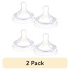 (2 pack) Philips Avent Natural Response Nipples, Fast Flow (Flow 4), 4-Pack, SCY964/04
