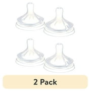 (2 pack) Philips Avent Natural Response Nipples, Fast Flow (Flow 4), 4-Pack, SCY964/04