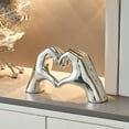 thumbnail image 6 of Heart Hands Sculpture Decor Resin Modern Boho Style, 1pc - For Bedroom/Living Room/Bookshelf/Table - Valentine's Day/Christmas/Birthday Gift (Mom/Dad/Partner) - Home Accessory, 6 of 6