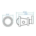 thumbnail image 6 of Spec-D Tuning Universal 3" Round White LED Halo Angel Eyes Bumper Driving Projector Fog Lights Left + Right Pair, 6 of 7