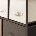 thumbnail image 4 of Mueble Buró Organizador Houzer Comoda Tela Metal 5 Cajoneras Café, 4 of 9