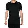 Men Athletic Short Sleeve Badminton Sports T-shirt Black XL
