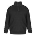 thumbnail image 3 of Uinagy Men's Knitted Wool Long Sleeve Sweater Zip-Up Top, 3 of 3