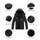 thumbnail image 3 of Chaqueta de esquí MAOYSSEN impermeable, cálida, con capucha, abrigo de invierno, 3 of 5