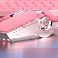 thumbnail image 3 of 1Pc Wired Computer Mouse Luminescent Creative Mouse Computer Accessory (Pink), 3 of 6