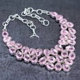thumbnail image 2 of Natural Pink Kunzite Gemstone 925 Sterling Silver Jewelry Necklace 18", 2 of 2