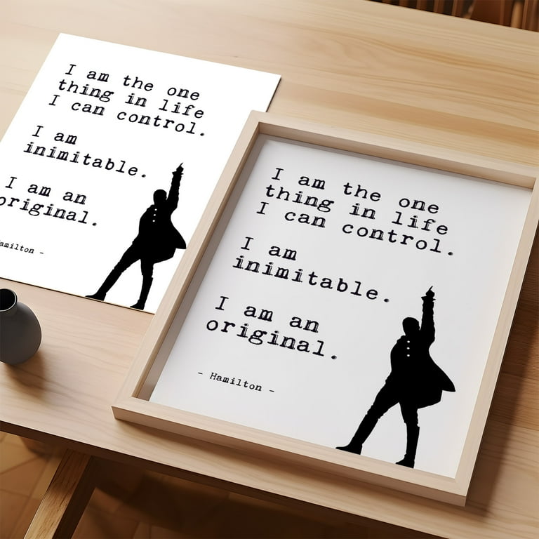Positive Affirmations Wall Decor Hamilton Print Musical Quote