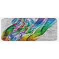 thumbnail image 1 of Brick Wall Kitchen Mat, Colorful Grunge Scribbled Drawing on Surface Town Counter Culture Artisan, Plush Decorative Kitchen Mat with Non Slip Backing, 47" X 19", Multicolor, by Ambesonne, 1 of 1