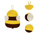 thumbnail image 6 of oshhni Cat Scratcher Pad Cat Floor Scratching Pad for Hanging Door Exercise Pet Toy Bee, 6 of 9