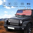 thumbnail image 6 of Bingfone America Flags3 Car Windshield Sun Shade Protector Keep Your Vehicle Cool Sun Shield Visor Cover Foldable for Car Truck SUV-Medium, 6 of 8