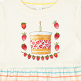 thumbnail image 4 of Inktastic Strawberry First Birthday Cake Girls Baby Dress, 4 of 5