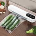 thumbnail image 4 of Machine Scelleuse sous Vide, Système de Scellage Automatique avec 10 Sacs Thermiques, Puissance de 120 W, pour le Rangement des Aliments Conservation de la Fraîcheur, Modes Sec et Humide, Nettoyage et Rangement Faciles, 4 of 8