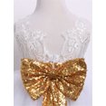 thumbnail image 5 of Toddler Kids Baby Flower Girls Bow Sequins Tulle Tutu Dress Princess Party Wedding Gown, 5 of 5