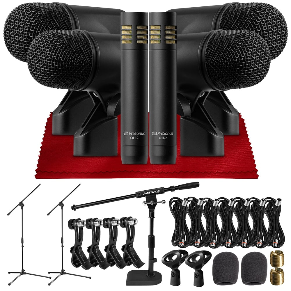 PreSonus DM7 Drum Microphone Set w/ Dynamic Cardioid Mics, Small