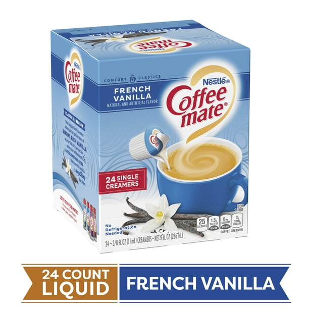 COFFEE MATE French Vanilla Liquid Coffee Creamer 24 Ct. Box Nondairy