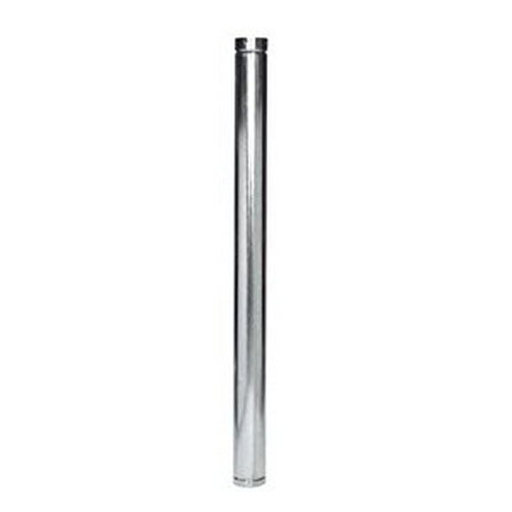 Selkirk 4 in. Dia. x 60 in. L Aluminum Round Gas Vent Pipe - Total Qty: 2