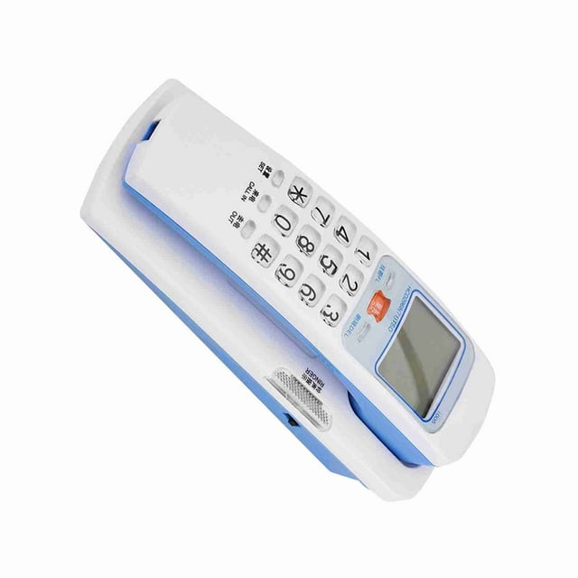 Wired Telephone, One-Key Function Landline Telephone, Practical Safe Efficient Caller ID Apartment for Home Hotel Office