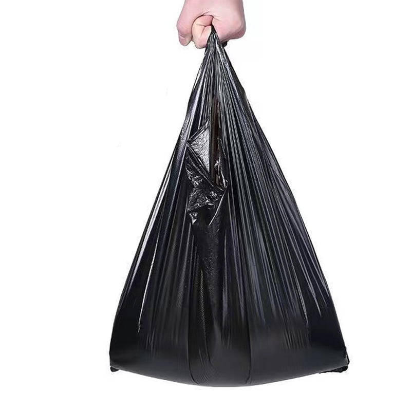 Totoro Hero Thickened Black Garbage Bag Trash Pouch Household Disposable Garbage Bag Vest Type Plastic Trash Bags for Kitchen Toilet Office