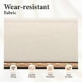 thumbnail image 3 of MF Studio 5-Piece Patio Furniture Set, Wicker Outdoor Conversation Set with 2 Ottomans & Thick Cushions, Beige, 3 of 10