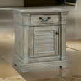 thumbnail image 6 of Benjara Paul 30 Inch Bedside Nightstand, 1 Gliding Drawer, Wire Texturing, Gray, 6 of 6