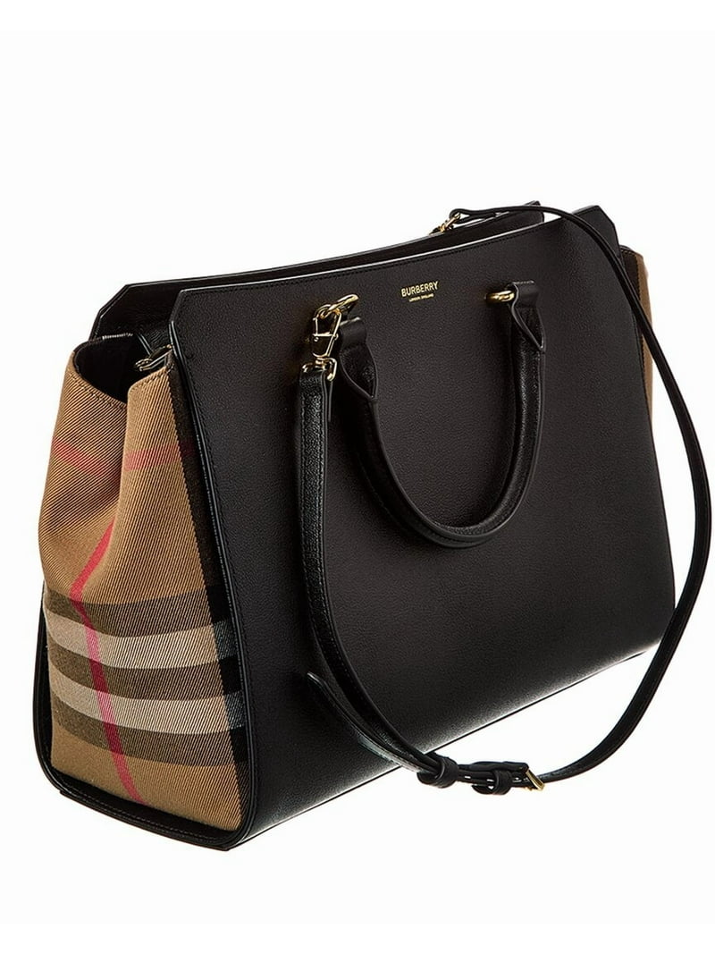 Burberry Black Leather Handbags - Walmart.com