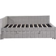 thumbnail image 6 of Full Size Upholstered L-Shaped Daybed with Twin Pop-Up Trundle and USB Charging Ports, 6 of 10