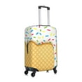 thumbnail image 3 of Gaeub White Ice Cream Elastic Luggage Cover with Concealed Zipper Dust-Proof Luggage Cover Protector - 18-32 inch - Large, 3 of 9