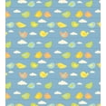 thumbnail image 3 of Ambesonne Bird on a Wire Duvet Cover Sets, Winged Animal Clouds, 2-Queen, Blue Grey Multicolor, 3 of 7