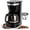 Black 10 cups, variant on Mixpresso 12 Cup Coffee Pot, Auto-Off & Reusable Filter, Large Drip Coffee Maker 12 Cup Borosilicate Glass Carafe, Anti-Drip Coffee Machine Water Level Window, Black Electric Coffee Maker